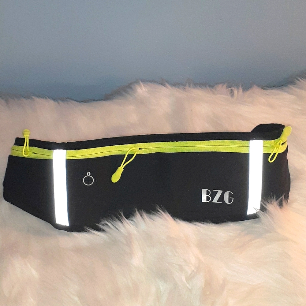 New!! Slim Black Fanny Pack with multiple …